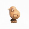Sculpture Artistique Miniature de Petit Poussin – 13mm en Bois de Buis avec Finition Vintage