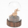 Calao Miniature en Buis｜16mm Sculpture Imperméable avec Dôme