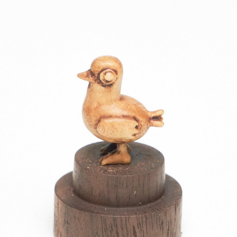 ドナルドダック　木彫りの置物 ANRI ドナルド・ダック 木彫りドール 人形 フィギュアリン 特大サイズ