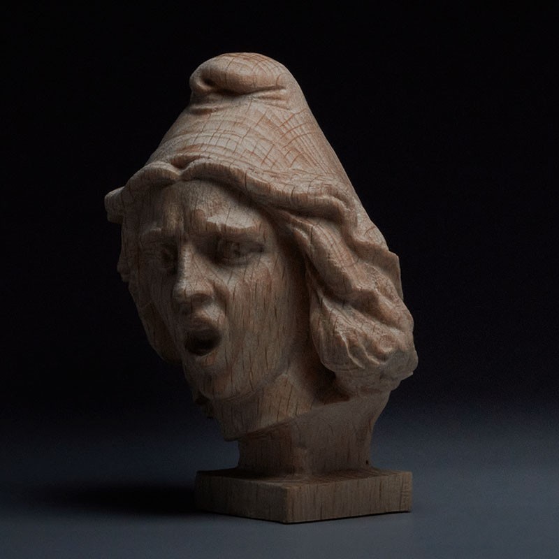 ラ・マルセイエーズ 木彫頭像 – ヨーロッパ産ブナ材の手彫りアート