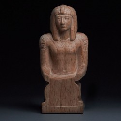 Pharao Sethos II Europäische Buchenholzskulptur