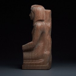 Pharao Sethos II Europäische Buchenholzskulptur
