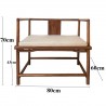 Mortise-and-Tenon Hardwood meditation chair