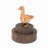 Handmade tiny goose sculpture