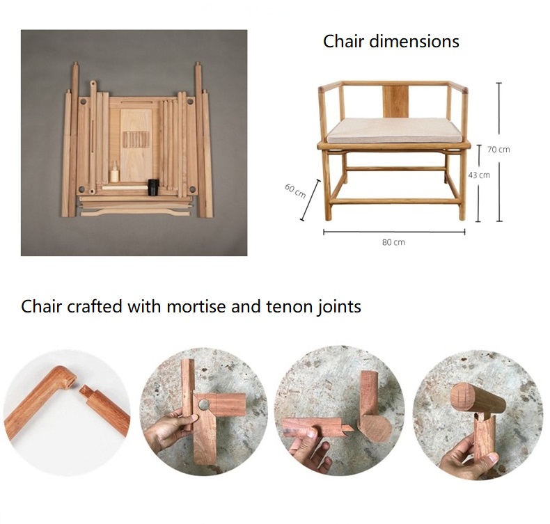 mortise-and-tenon chair measurements