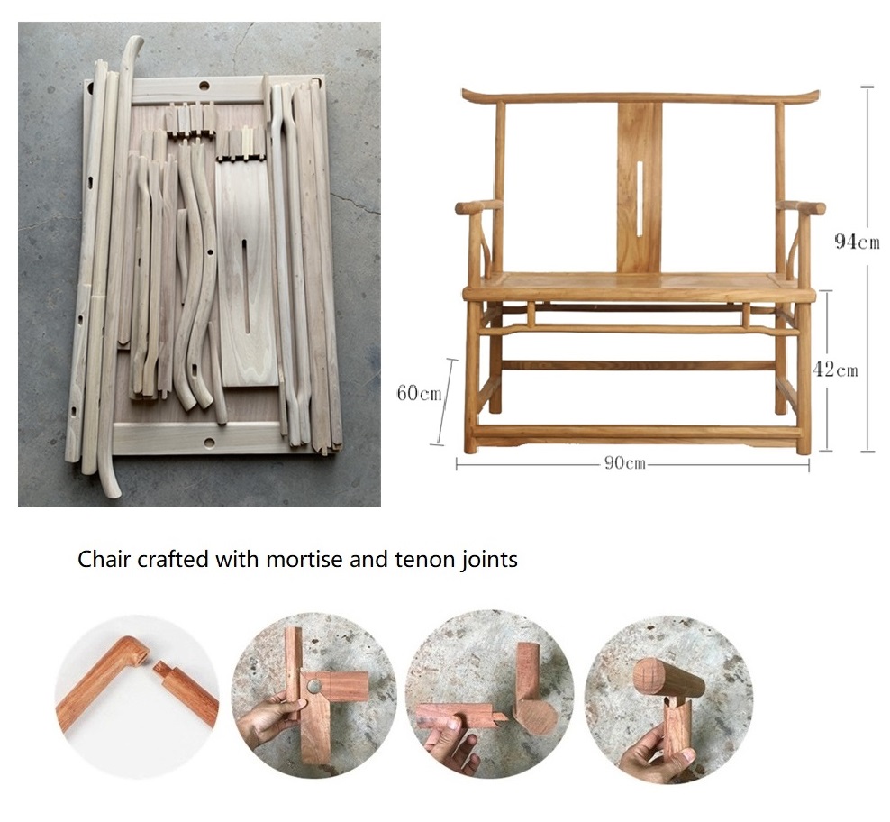 Refined Mortise-and-Tenon Zen Chair