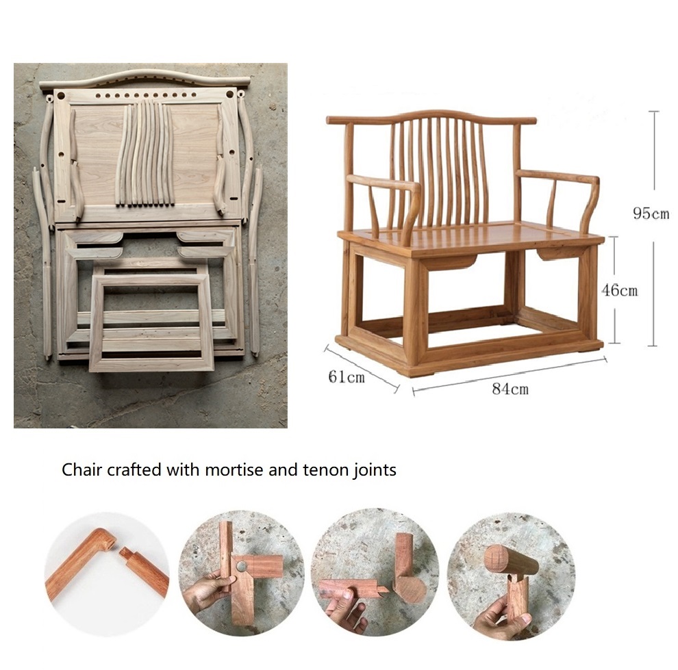 solid wood meditation chair